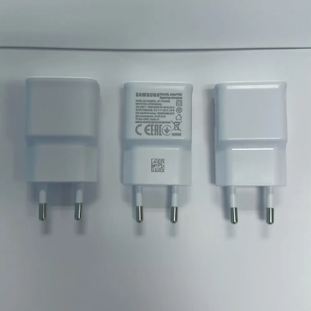 New Samsung EU USB Charger European Travel Adapter 100-240V (EP-TA50EWE) (3Pack)
